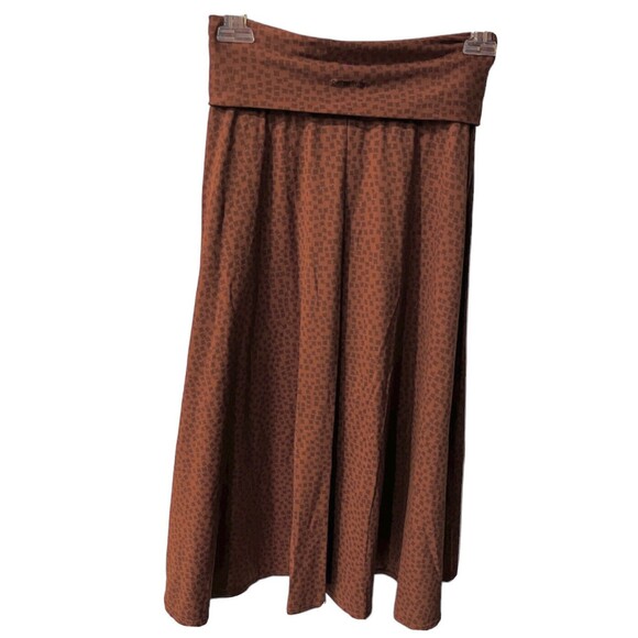 Patagonia midi Skirt Womens XS Morning Glory Fold Over Waist lagenlook minimal - Picture 1 of 7